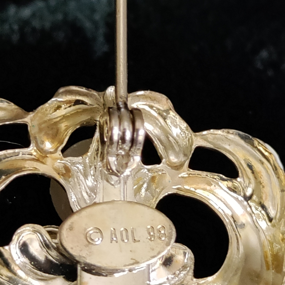 Vtg Signed Jane Davis Angel Brooch-cira 1998 - Picture 4 of 8